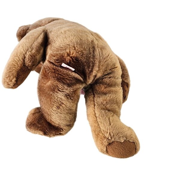 Ty 1999 Britannia Beanie Buddy Plush Brown Bear 13" Hand Made Pellet Bottom - Picture 9 of 9